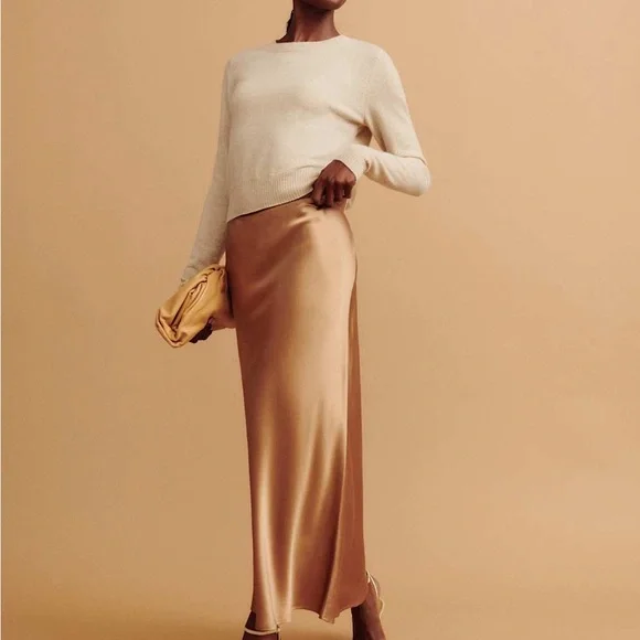 Reformation Sweater Dana Cashmere Crewneck Pullover Sz S - Picture 9 of 14